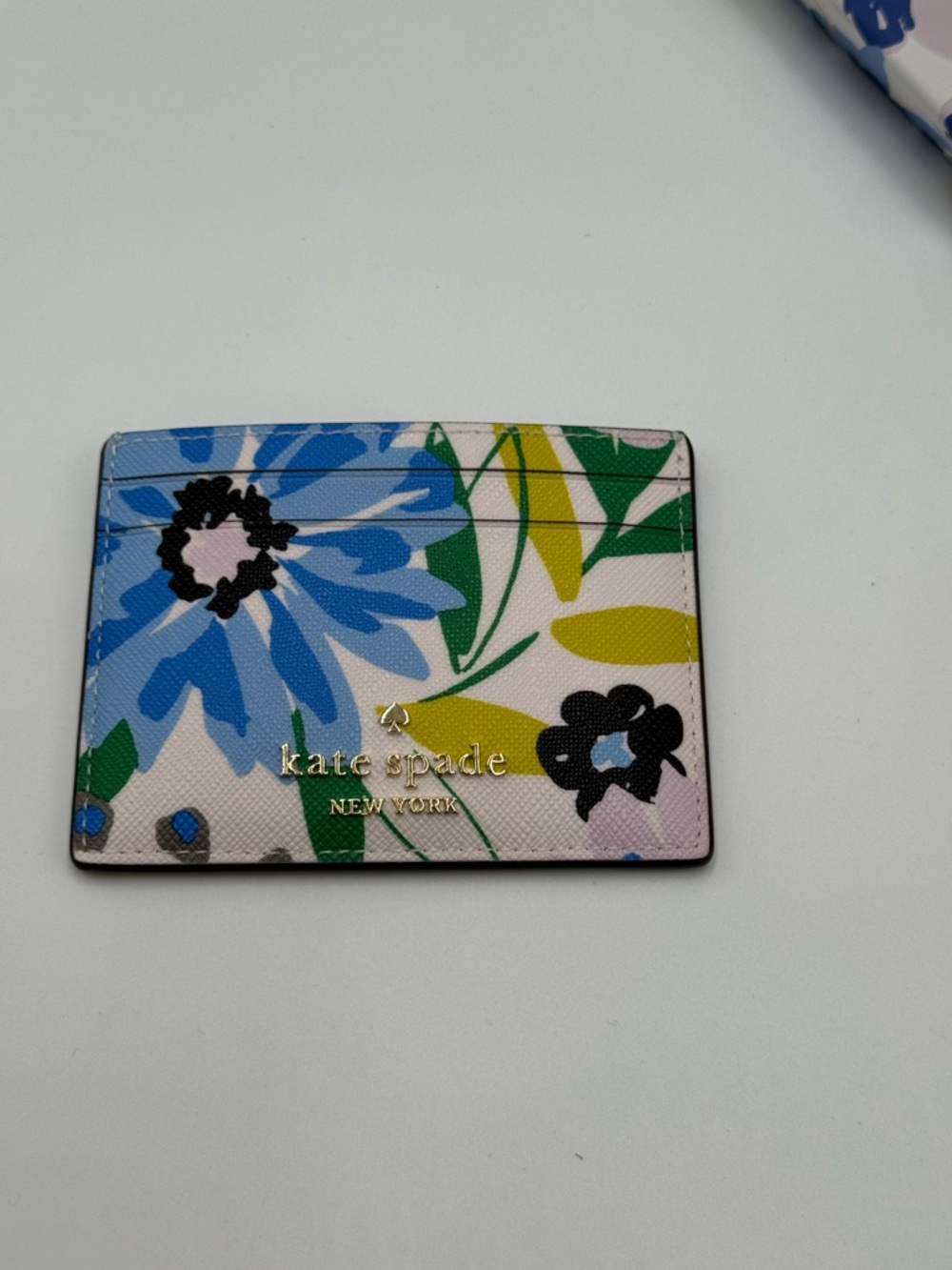 Kate Spade Madison Festival Floral Card Case - Cream Multi - Picture 3 of 5